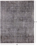 Persian Overdyed Hand Knotted Wool Area Rug - 9' 8" X 12' 5" - Golden Nile