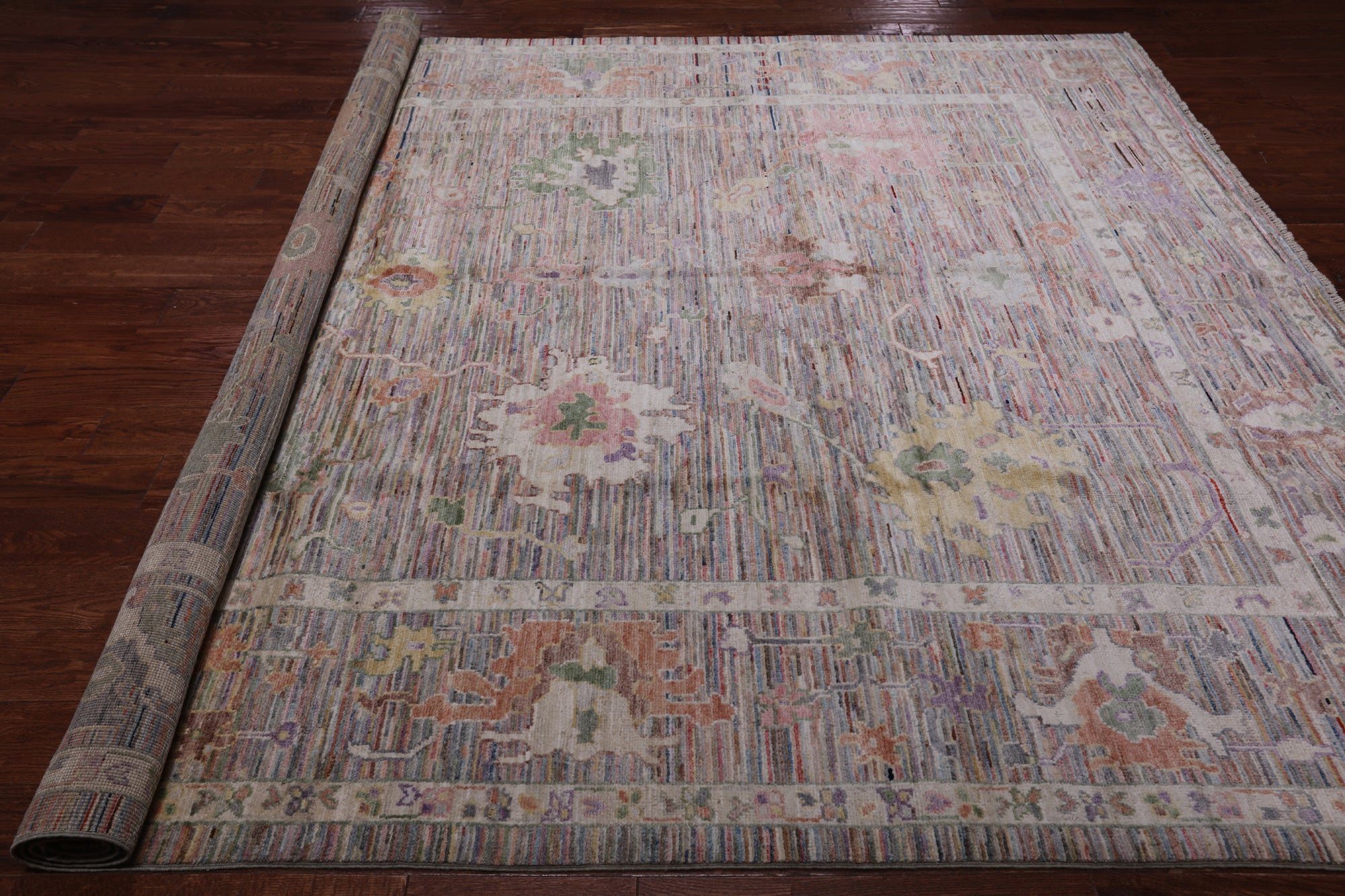 Turkish Oushak Hand Knotted Wool Rug - 8' 4" X 10' 0"
