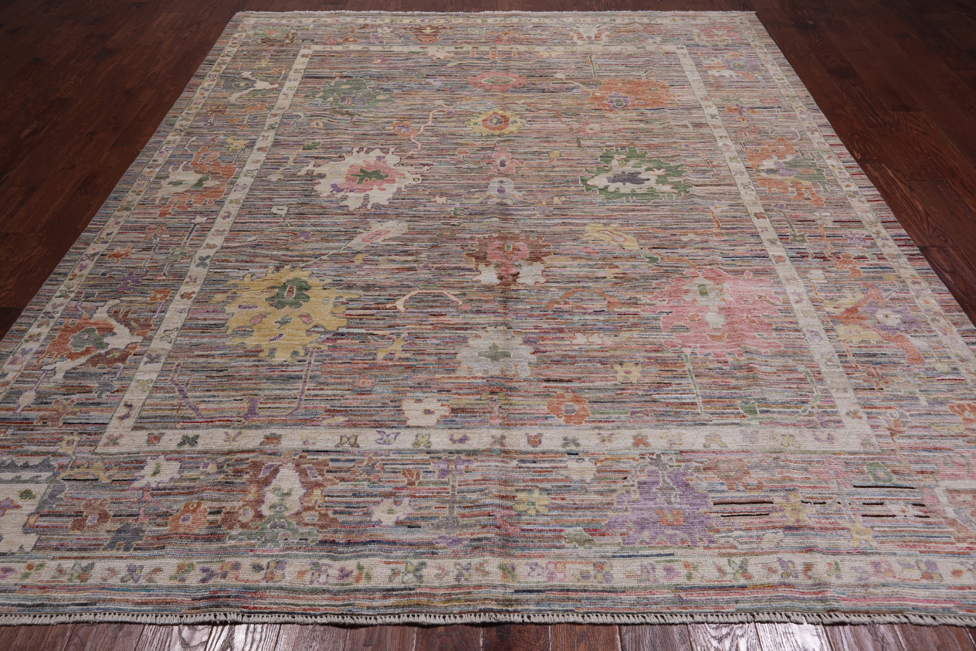 Turkish Oushak Hand Knotted Wool Rug - 8' 4" X 10' 0"