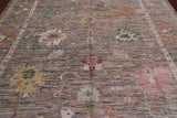 Turkish Oushak Hand Knotted Wool Rug - 8' 4" X 10' 0"