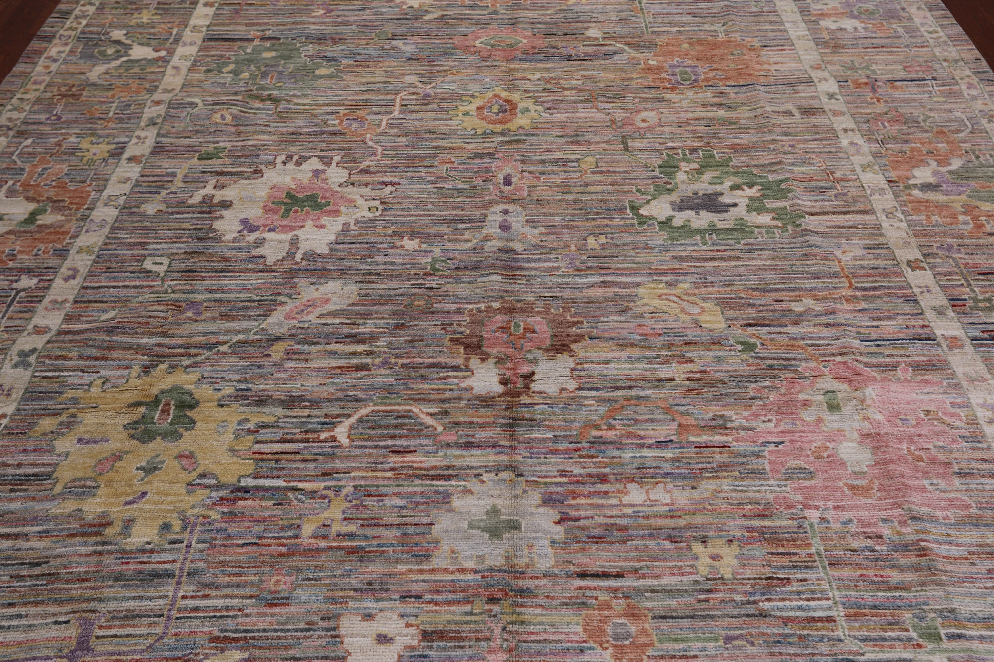 Turkish Oushak Hand Knotted Wool Rug - 8' 4" X 10' 0"
