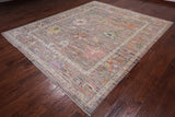 Turkish Oushak Hand Knotted Wool Rug - 8' 4" X 10' 0"