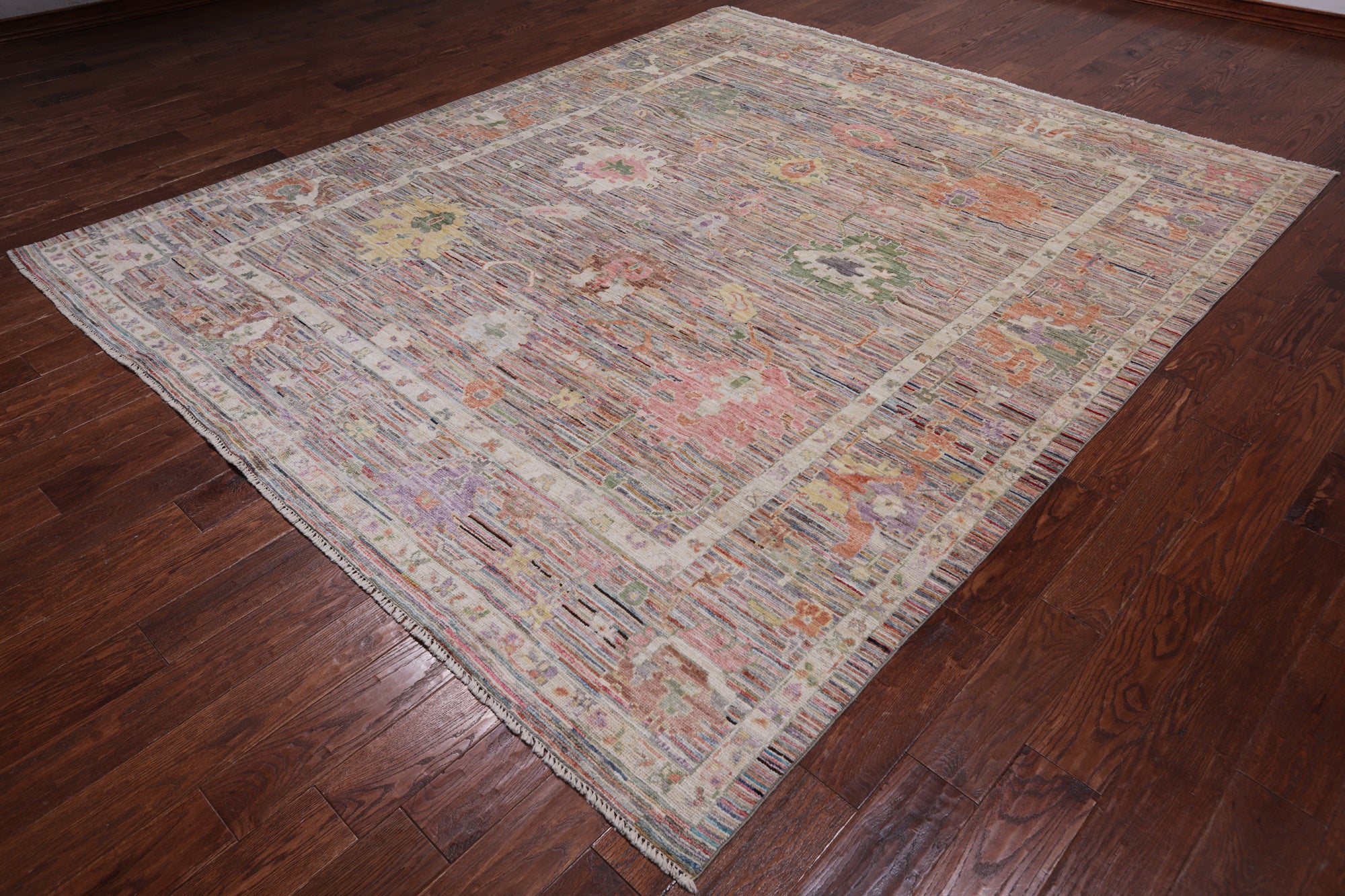 Turkish Oushak Hand Knotted Wool Rug - 8' 4" X 10' 0"