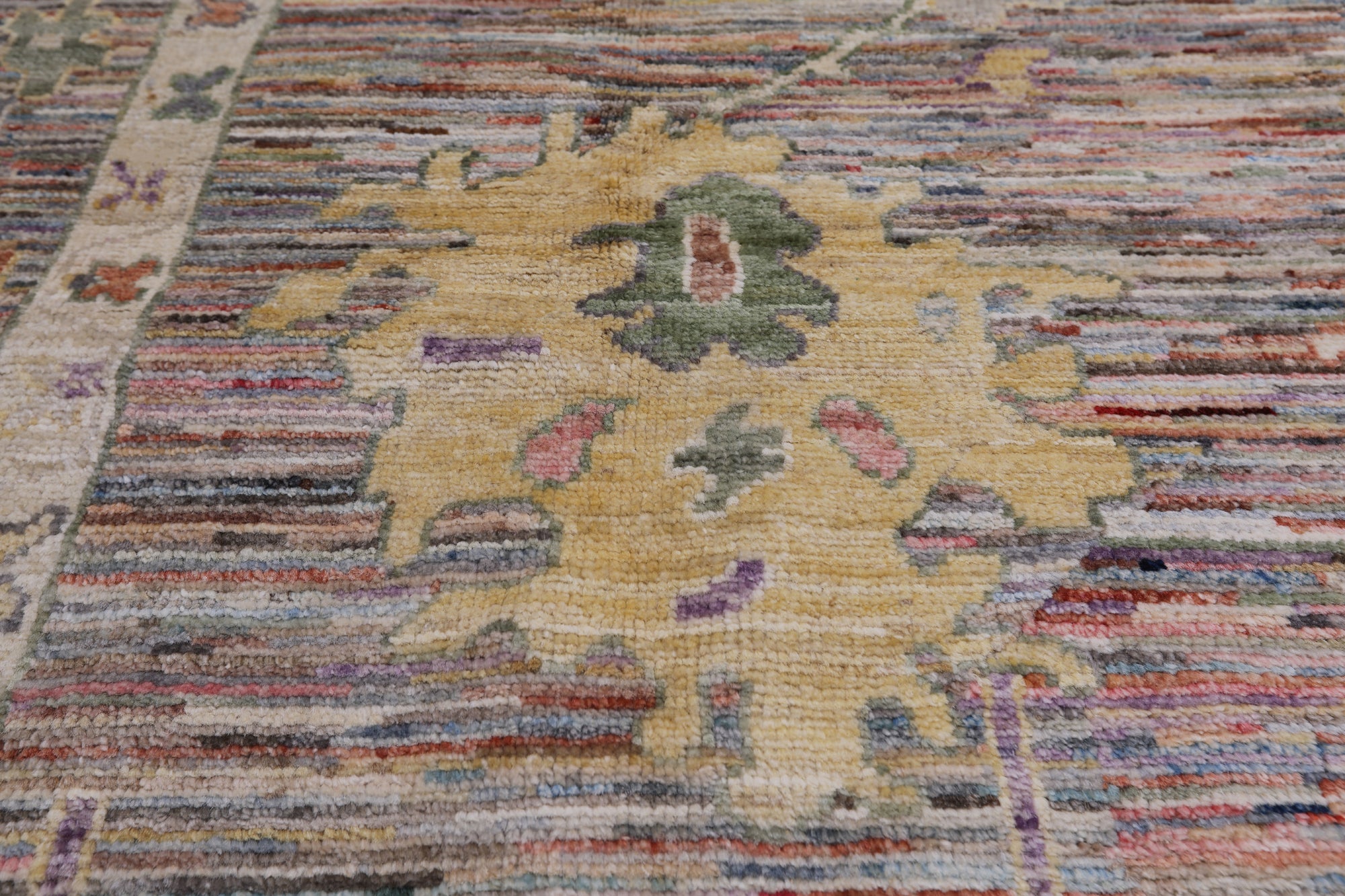 Turkish Oushak Hand Knotted Wool Rug - 8' 4" X 10' 0"