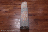 Grey Turkish Oushak Handmade Wool Rug - 7' 11" X 10' 1"