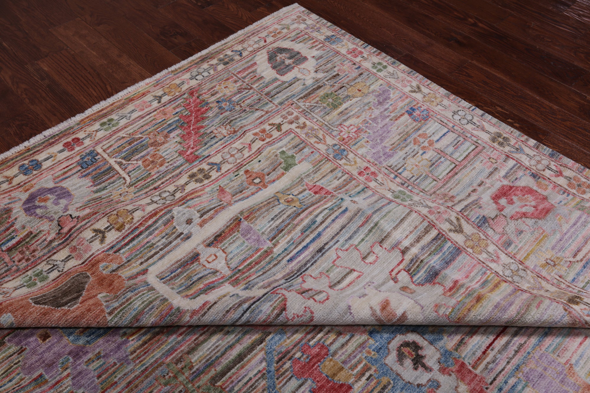 Turkish Oushak Hand Knotted Wool Rug - 8' 10" X 11' 11"