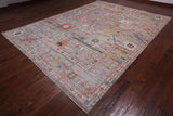 Turkish Oushak Hand Knotted Wool Rug - 8' 10" X 11' 11"