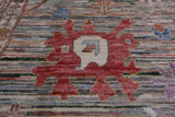 Turkish Oushak Hand Knotted Wool Rug - 8' 10" X 11' 11"