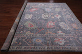 Grey Turkish Oushak Hand-Knotted Wool Rug - 9' 3" X 12' 2"