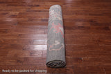 Grey Turkish Oushak Hand-Knotted Wool Rug - 9' 3" X 12' 2"