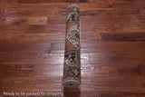 Ivory Geometric Heriz Serapi Hand Knotted Wool Rug - 3' 0" X 4' 2"