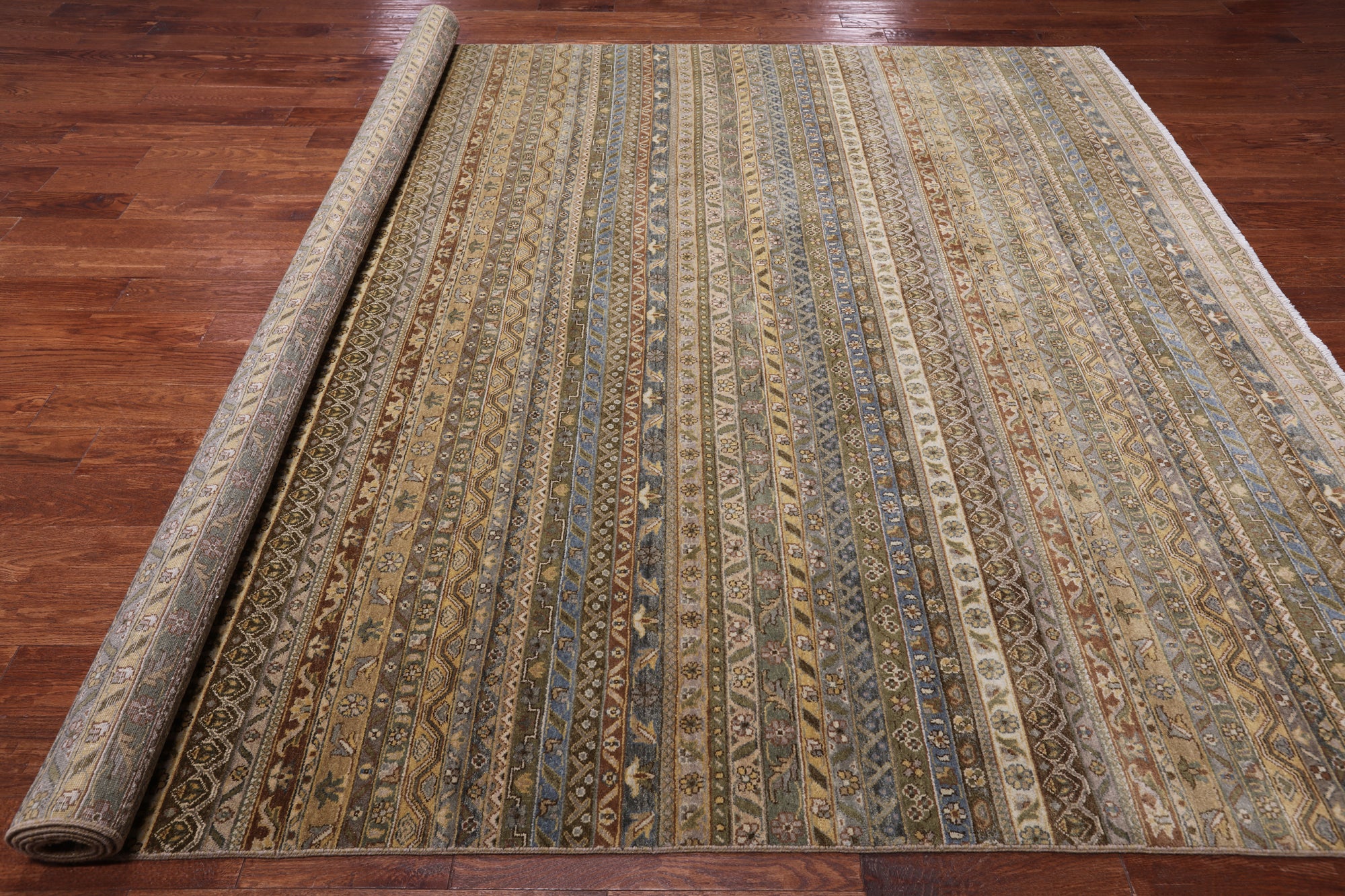 Shall Persian Gabbeh Hand Knotted Wool Rug - 8' 10" X 11' 10"