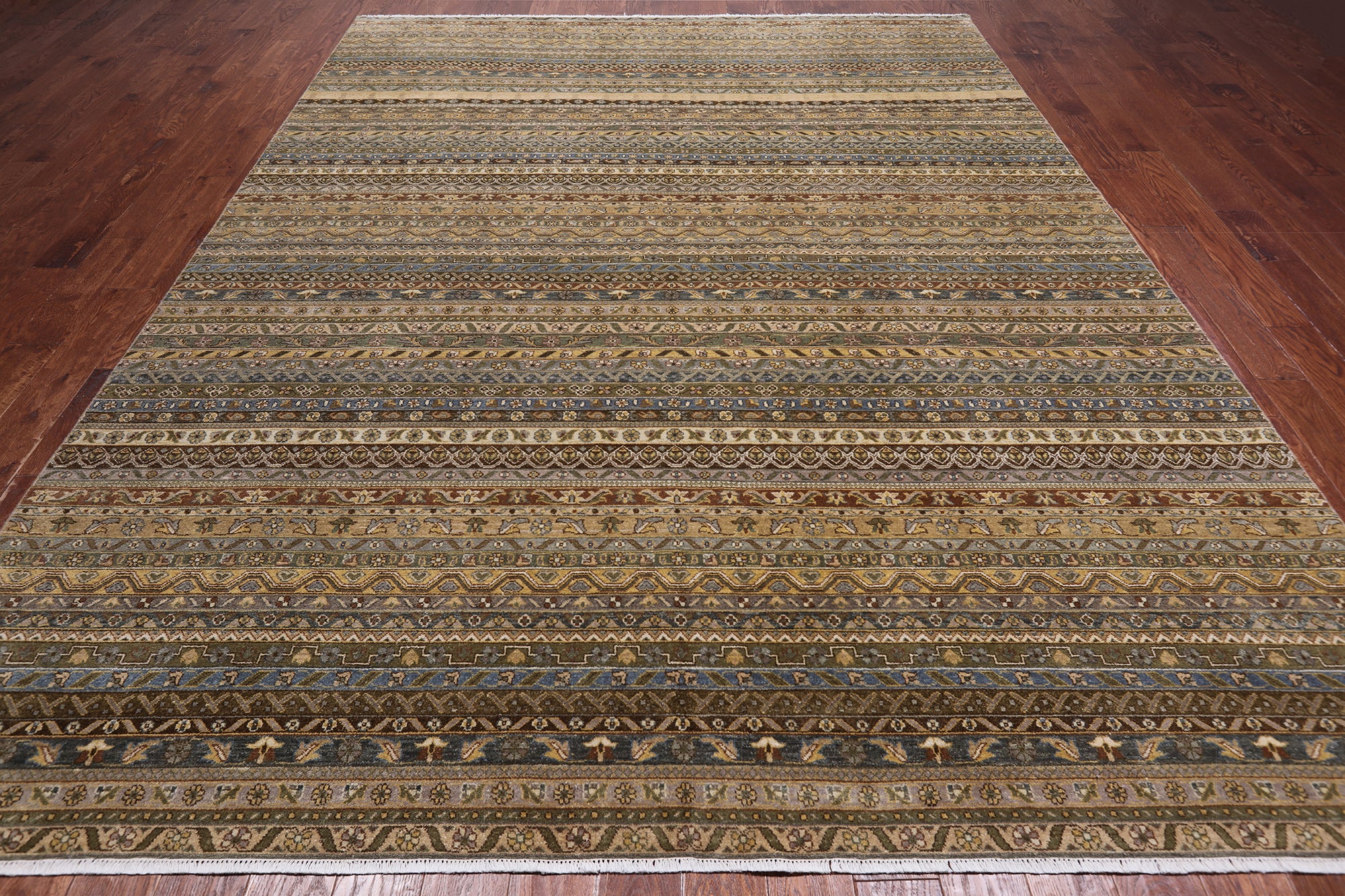 Shall Persian Gabbeh Hand Knotted Wool Rug - 8' 10" X 11' 10"