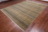 Shall Persian Gabbeh Hand Knotted Wool Rug - 8' 10" X 11' 10"