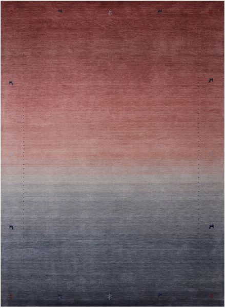 Persian Gabbeh Hand Knotted Wool Rug - 8' 2" X 11' 4"