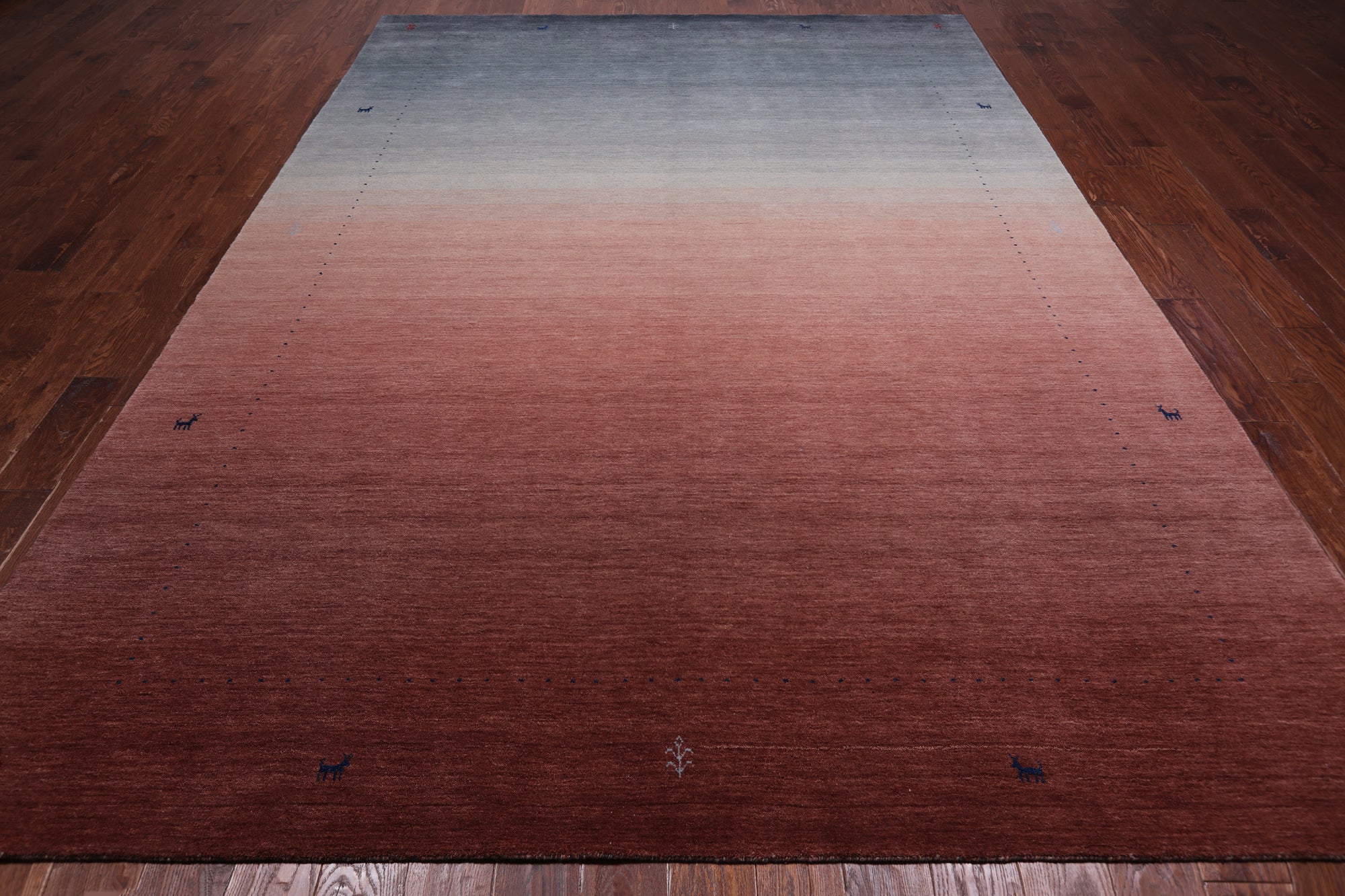 Persian Gabbeh Hand Knotted Wool Rug - 8' 2" X 11' 4"