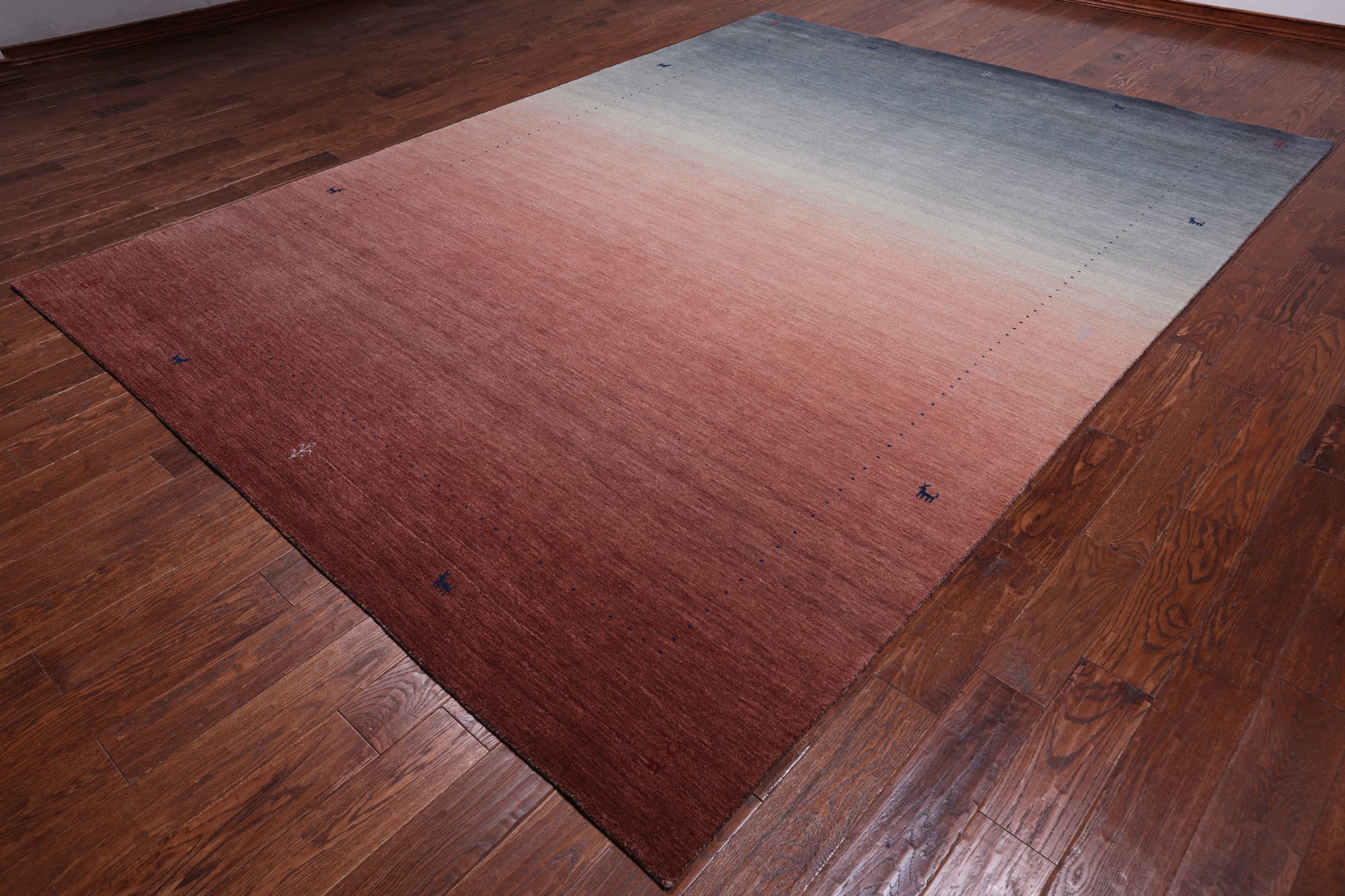 Persian Gabbeh Hand Knotted Wool Rug - 8' 2" X 11' 4"