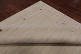 Ivory Persian Gabbeh Handmade Wool Rug - 9' 2" X 12' 0"