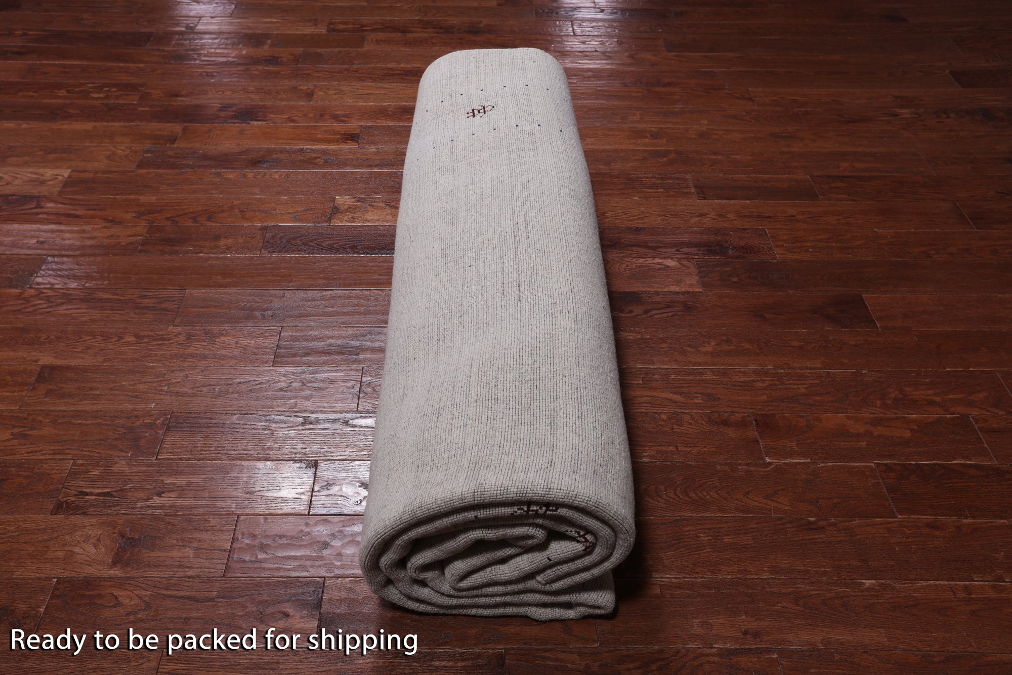 Ivory Persian Gabbeh Handmade Wool Rug - 9' 2" X 12' 0"
