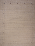 Ivory Persian Gabbeh Handmade Wool Rug - 9' 2" X 12' 0"