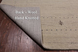 Ivory Persian Gabbeh Handmade Wool Rug - 9' 2" X 12' 0"