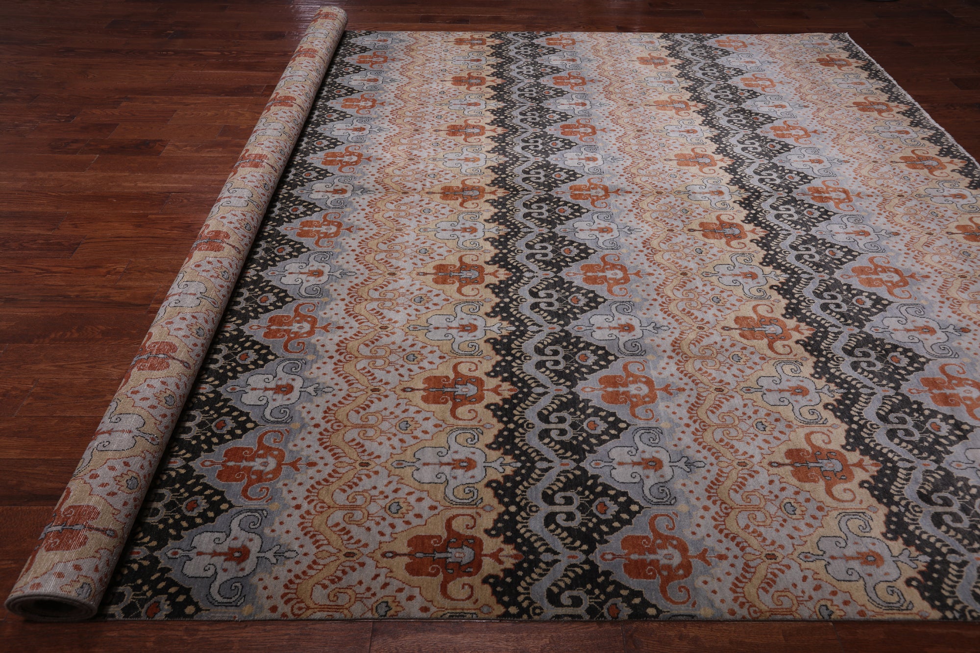 William Morris Hand Knotted Wool Rug - 10' 0" X 14' 5"