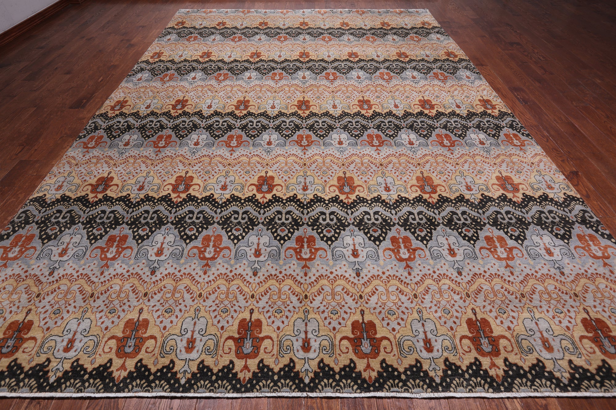 William Morris Hand Knotted Wool Rug - 10' 0" X 14' 5"
