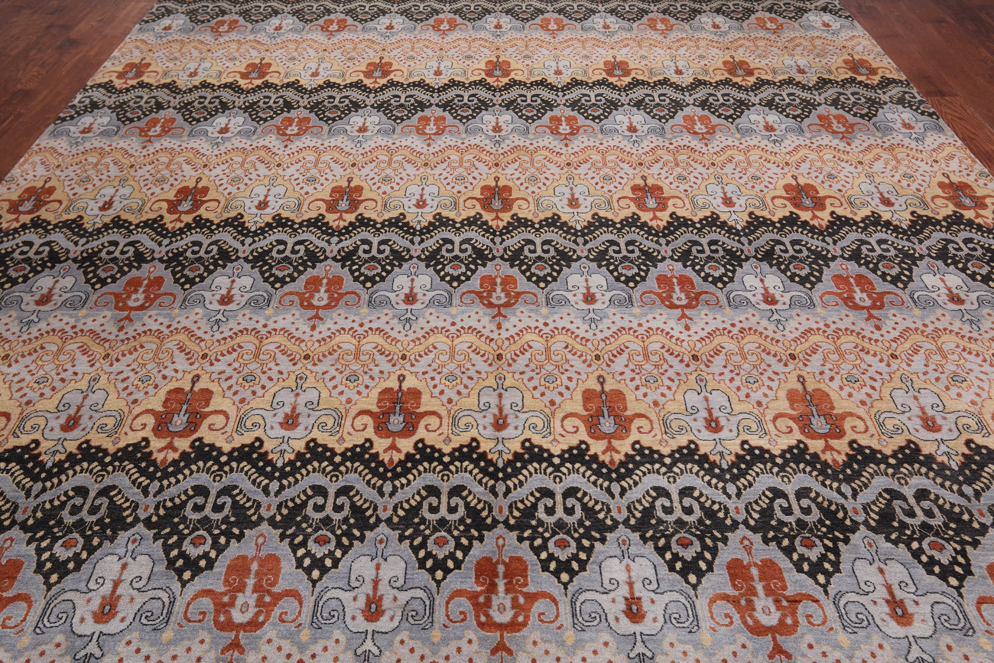 William Morris Hand Knotted Wool Rug - 10' 0" X 14' 5"