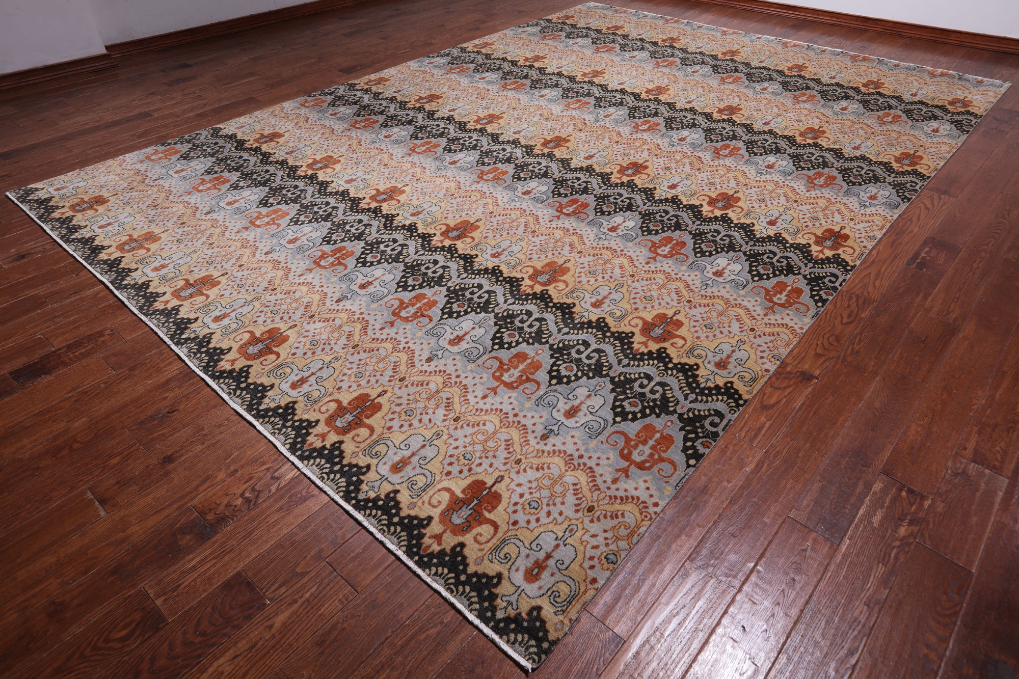 William Morris Hand Knotted Wool Rug - 10' 0" X 14' 5"
