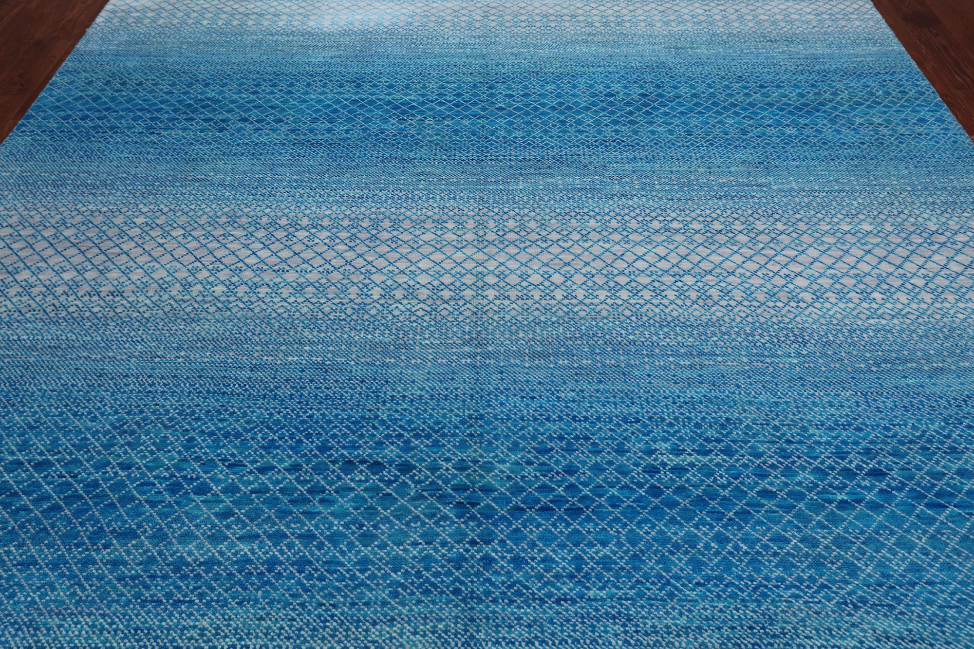 SUPER SALE Savannah Grass Hand Knotted Wool Rug - 9' 0" X 11' 10"