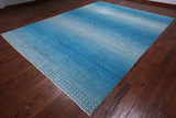 SUPER SALE Savannah Grass Hand Knotted Wool Rug - 9' 0" X 11' 10"