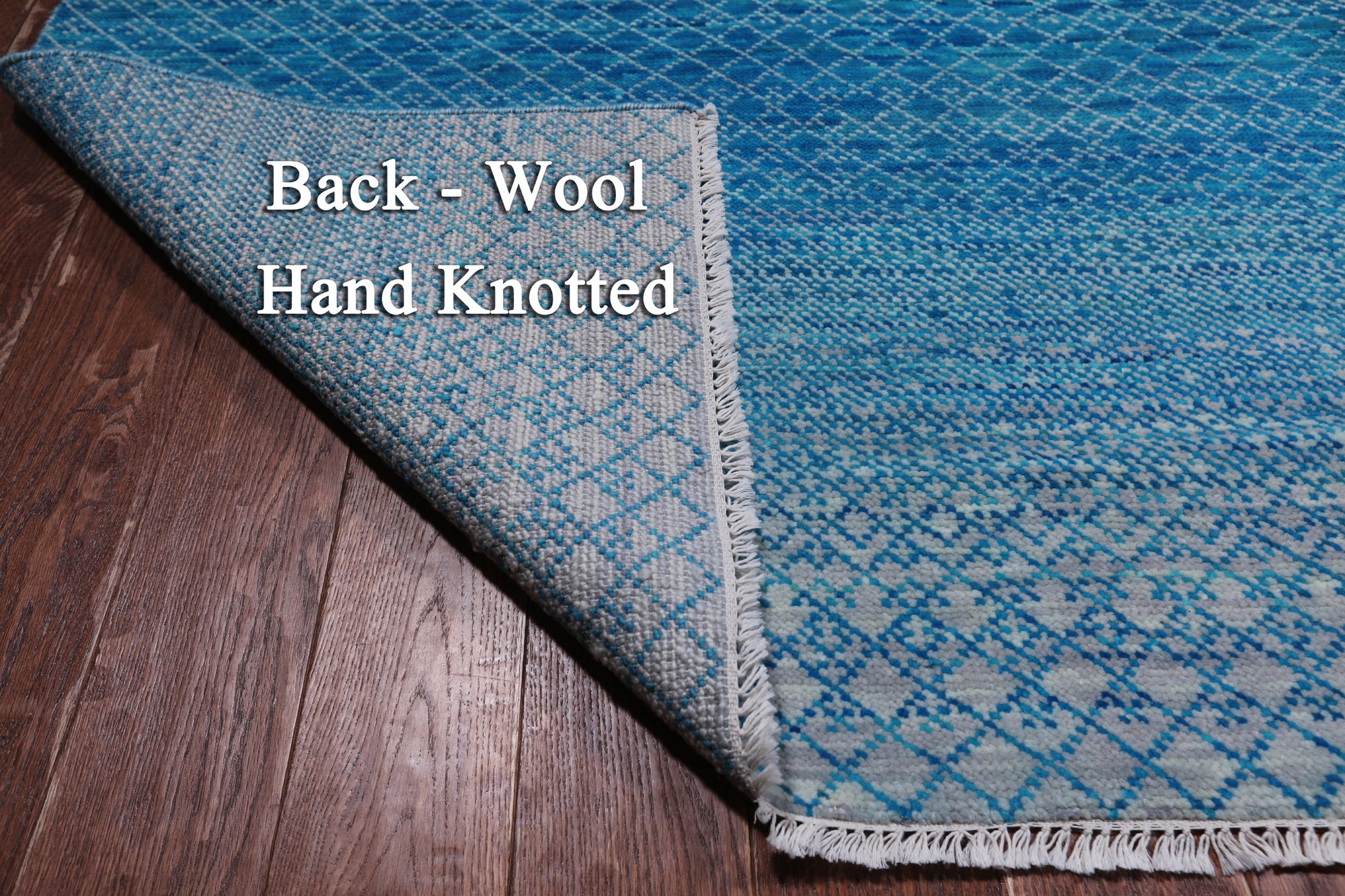 SUPER SALE Savannah Grass Hand Knotted Wool Rug - 9' 0" X 11' 10"