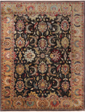 Olive Green Persian Tabriz Hand-Knotted Wool Rug - 9' 0" X 11' 7"