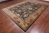Olive Green Persian Tabriz Hand-Knotted Wool Rug - 9' 0" X 11' 7"