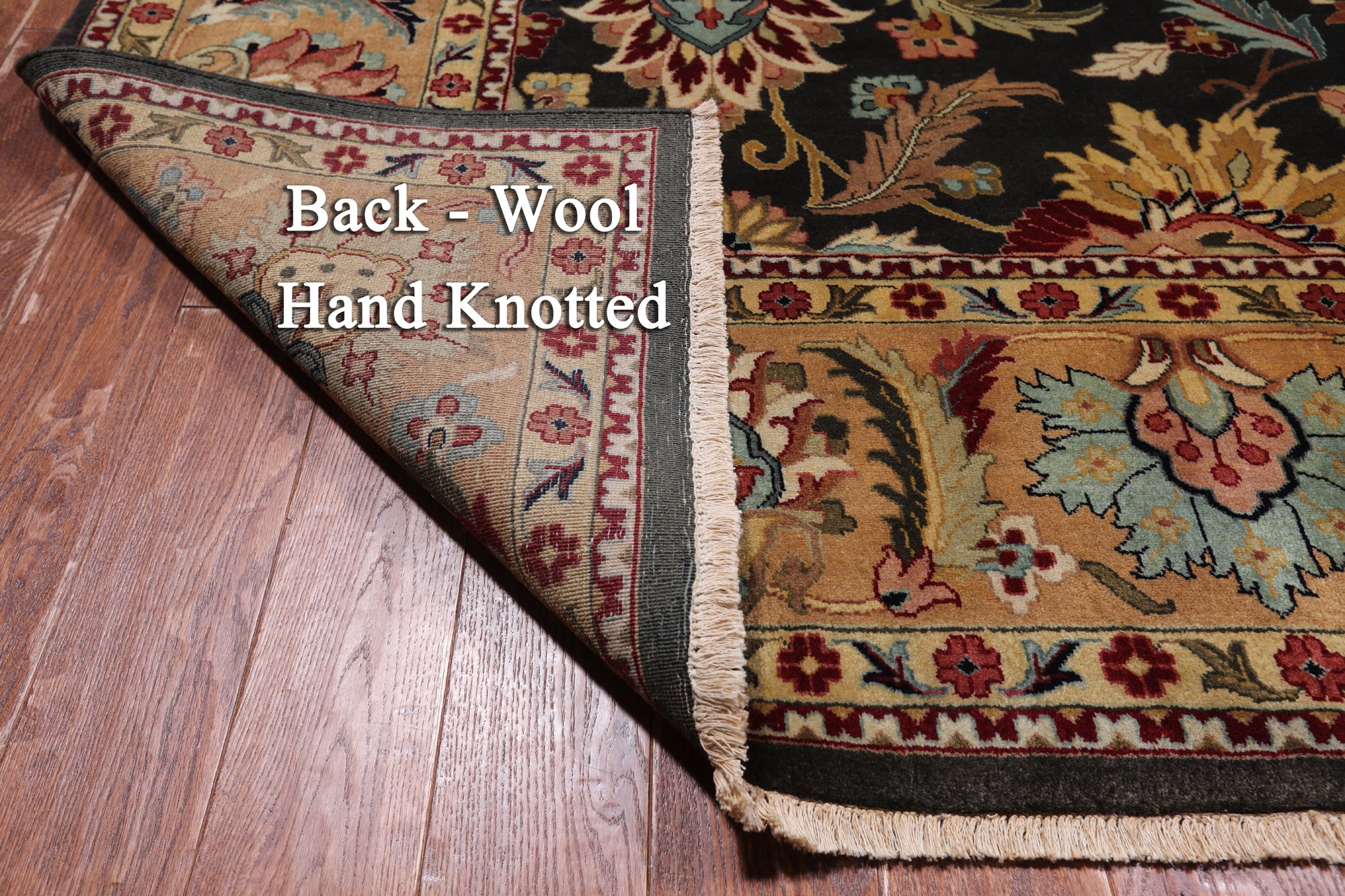 Olive Green Persian Tabriz Hand-Knotted Wool Rug - 9' 0" X 11' 7"