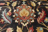 Olive Green Persian Tabriz Hand-Knotted Wool Rug - 9' 0" X 11' 7"