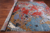 Abstract Contemporary Handmade Wool & Silk Rug - 10' 0" X 14' 4"