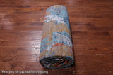 Abstract Contemporary Hand Knotted Wool & Silk Rug - 10' 0" X 14' 0"