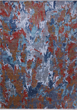 Abstract Contemporary Hand Knotted Wool & Silk Rug - 10' 0" X 14' 0"