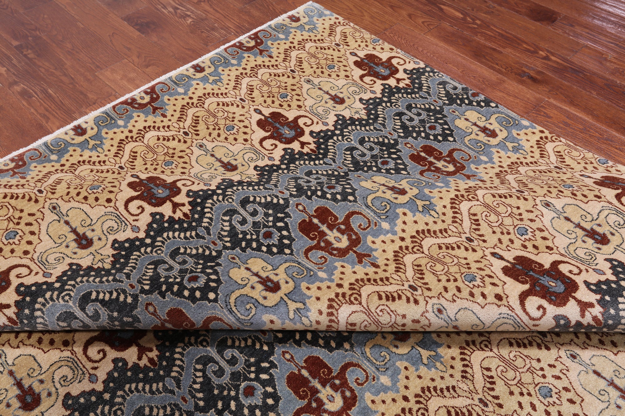 William Morris Handmade Wool Rug - 10' 0" X 14' 1"