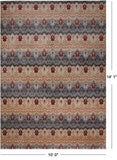 William Morris Handmade Wool Rug - 10' 0" X 14' 1"