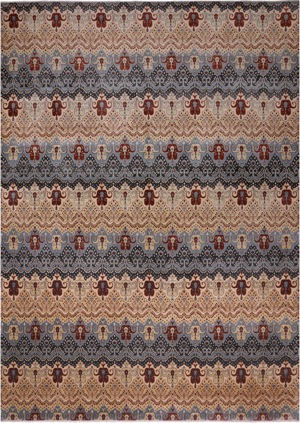 William Morris Handmade Wool Rug - 10' 0" X 14' 1"