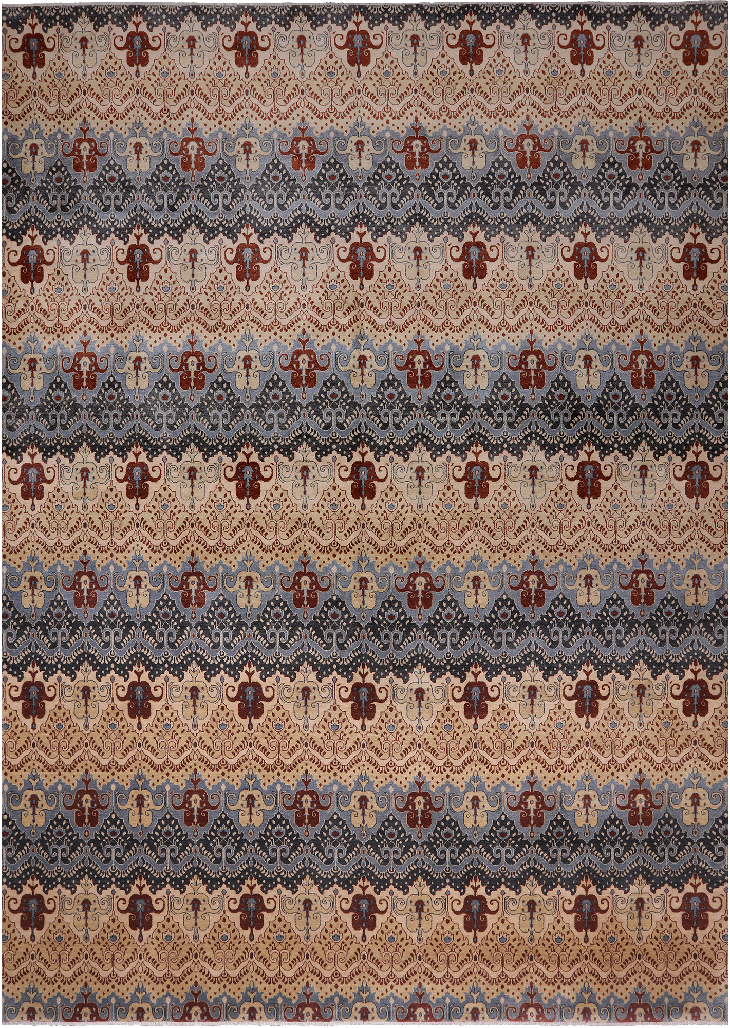 William Morris Handmade Wool Rug - 10' 0" X 14' 1"