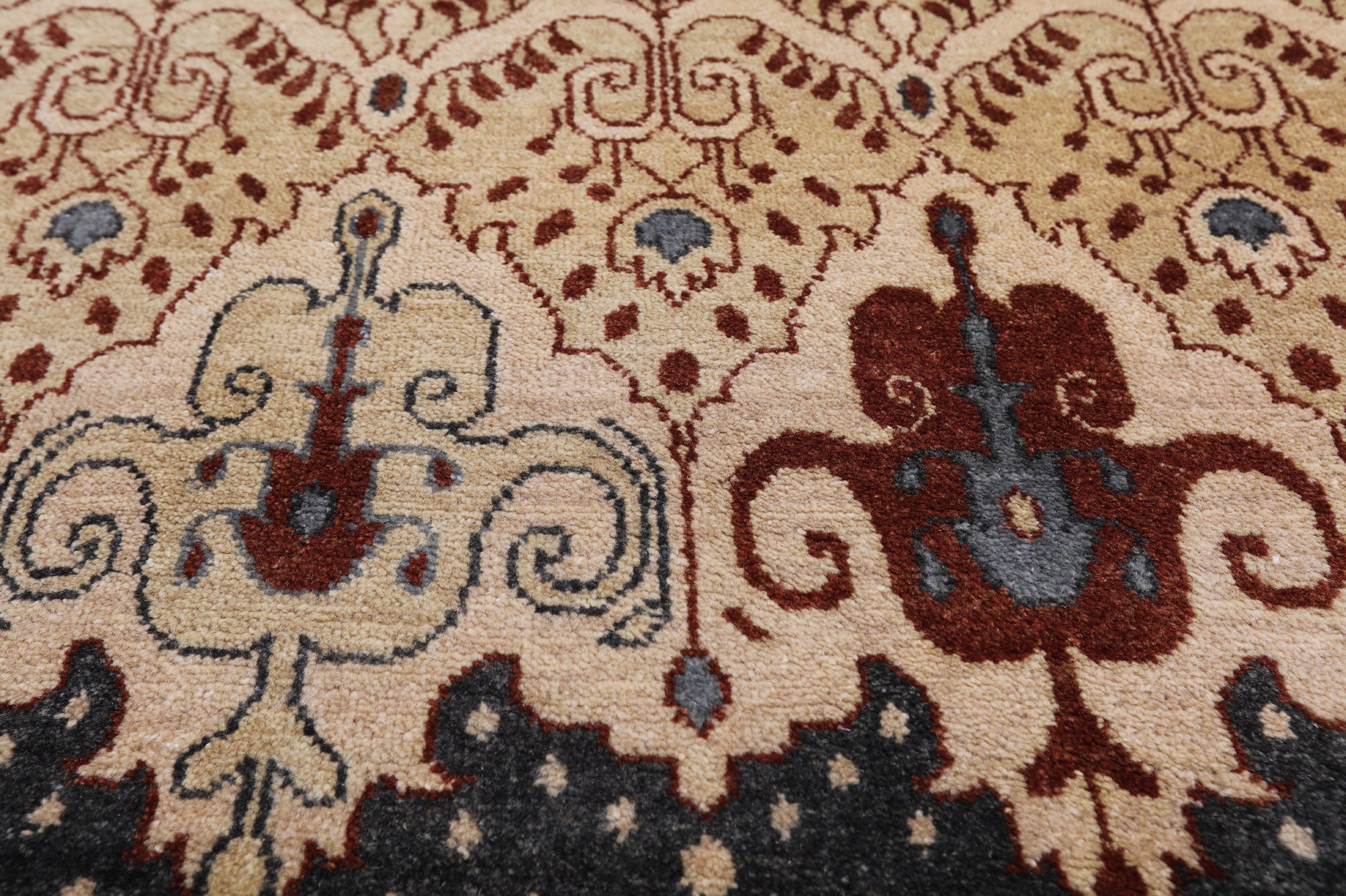 William Morris Handmade Wool Rug - 10' 0" X 14' 1"