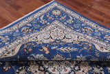 Square Persian Nain Hand Knotted Wool & Silk Rug - 10' 1" X 10' 1"