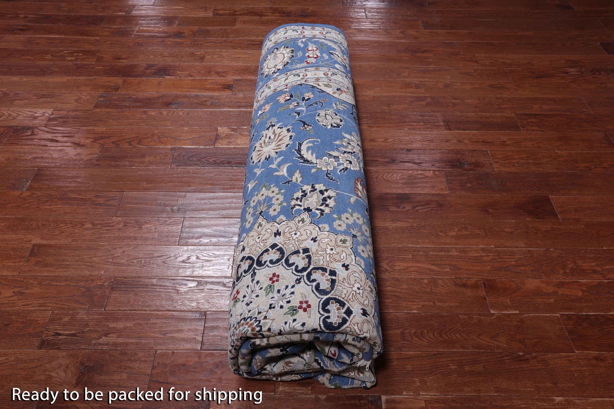 Square Persian Nain Hand Knotted Wool & Silk Rug - 10' 1" X 10' 1"