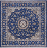 Square Persian Nain Hand Knotted Wool & Silk Rug - 10' 1" X 10' 1"