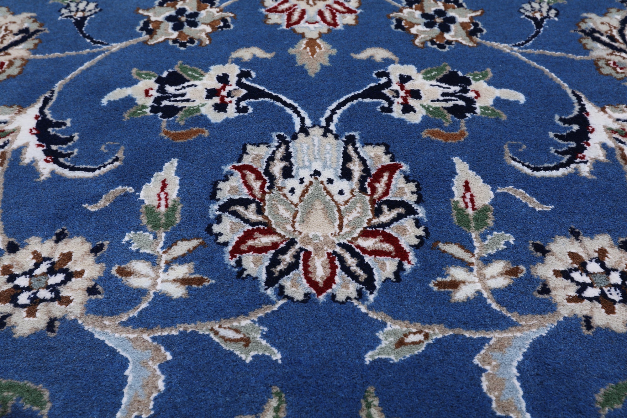 Persian Nain Handmade Wool & Silk Rug - 9' 9" X 14' 0"