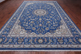 Persian Nain Handmade Wool & Silk Rug - 9' 9" X 14' 0"
