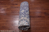 Persian Nain Hand Knotted Wool & Silk Rug - 8' 2" X 10' 2"